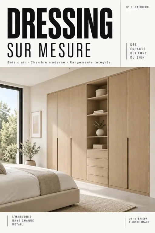 Exemple de menuiserie d'agencement sur mesure pour un projet de menuisier 91