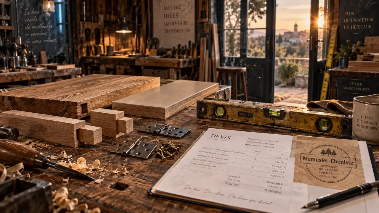 Menuisier-ébéniste : comment distinguer l'artisan du bâtiment du créateur de meubles