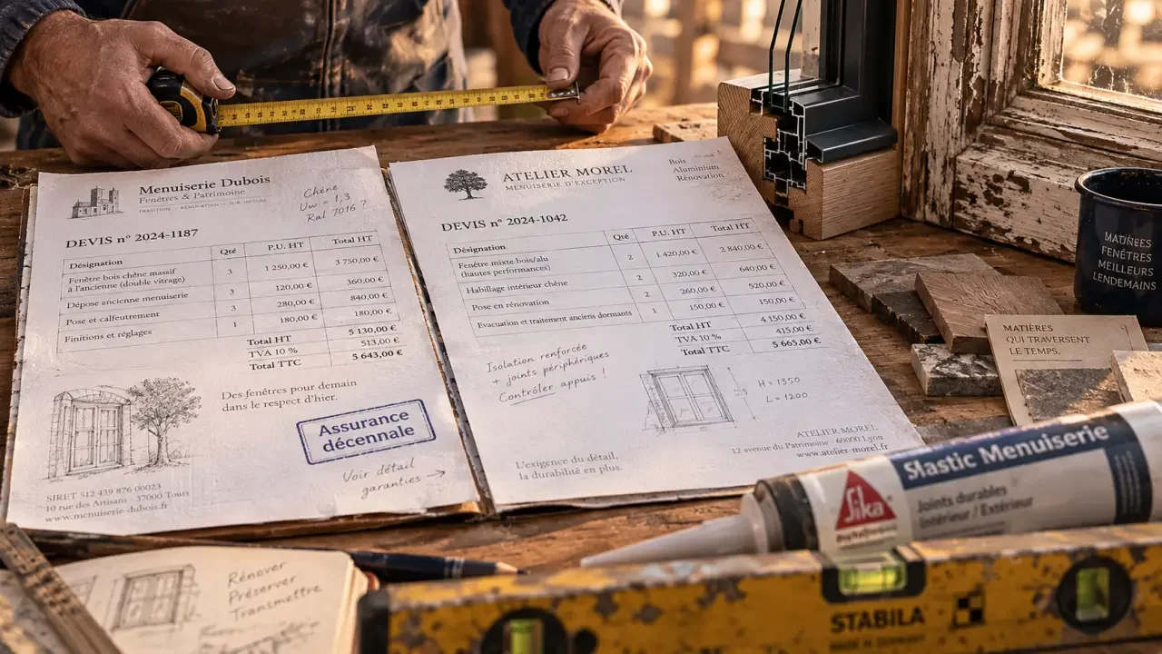 Devis de menuisier à Rennes : 3 pièges qui transformeront votre chantier en surcoût